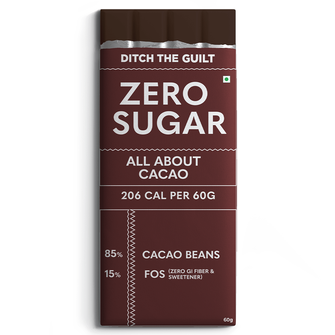 All About Cacao - Vegan Dark Chocolate - Sugar Free - - 60g