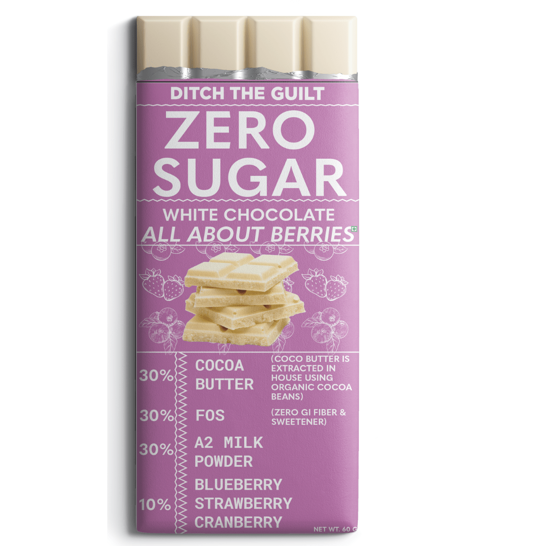 All About Berries - White Chocolate - Sugar Free  - 60g