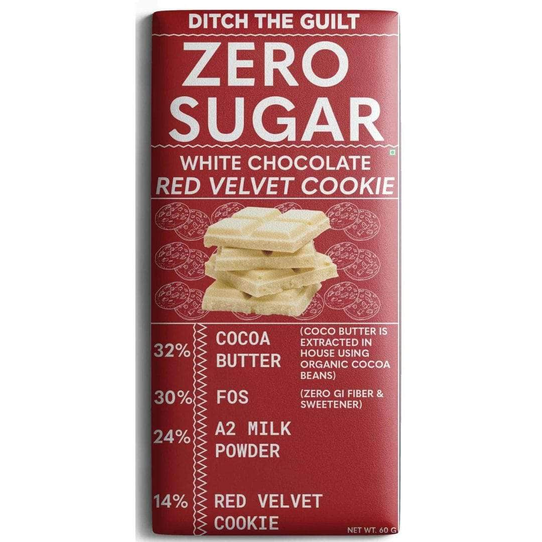 Red Velvet - White Chocolate - Sugar Free  - 60g